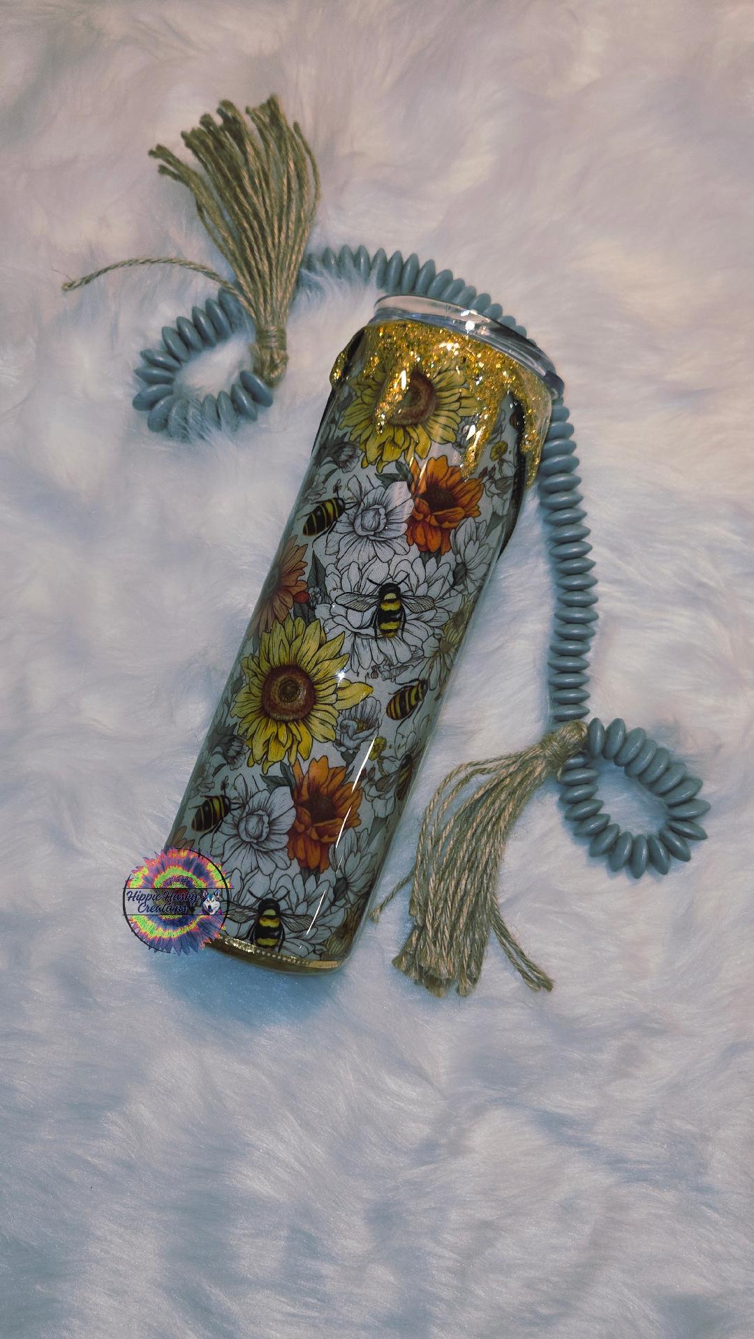 Let It Bee 30 oz Epoxy Tumbler with Zipper