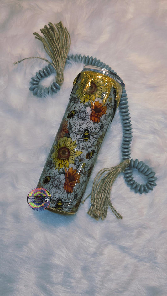 Let It Bee 30 oz Epoxy Tumbler with Zipper